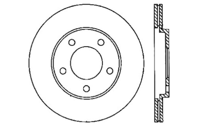 StopTech 05-10 Ford Mustang Slotted & Drilled Left Rear Rotor thumbnail 4