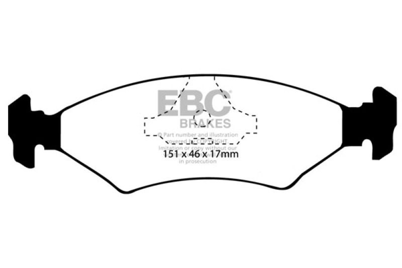 EBC 81-85 Ferrari Mondial 2.9 QV Greenstuff Rear Brake Pads thumbnail 3