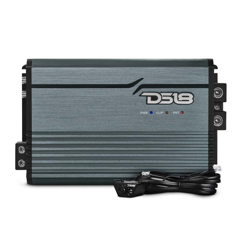 DS18 1-Channel Amp Class D Full-Range Monoblock 2500 Watts RMS/1ohm Titanium