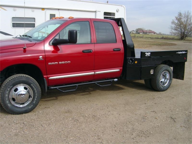 N-Fab Nerf Step 02-08 Dodge Ram 1500/2500/3500 Quad Cab 4 Door - Gloss Black - Cab Length - 3in thumbnail 2