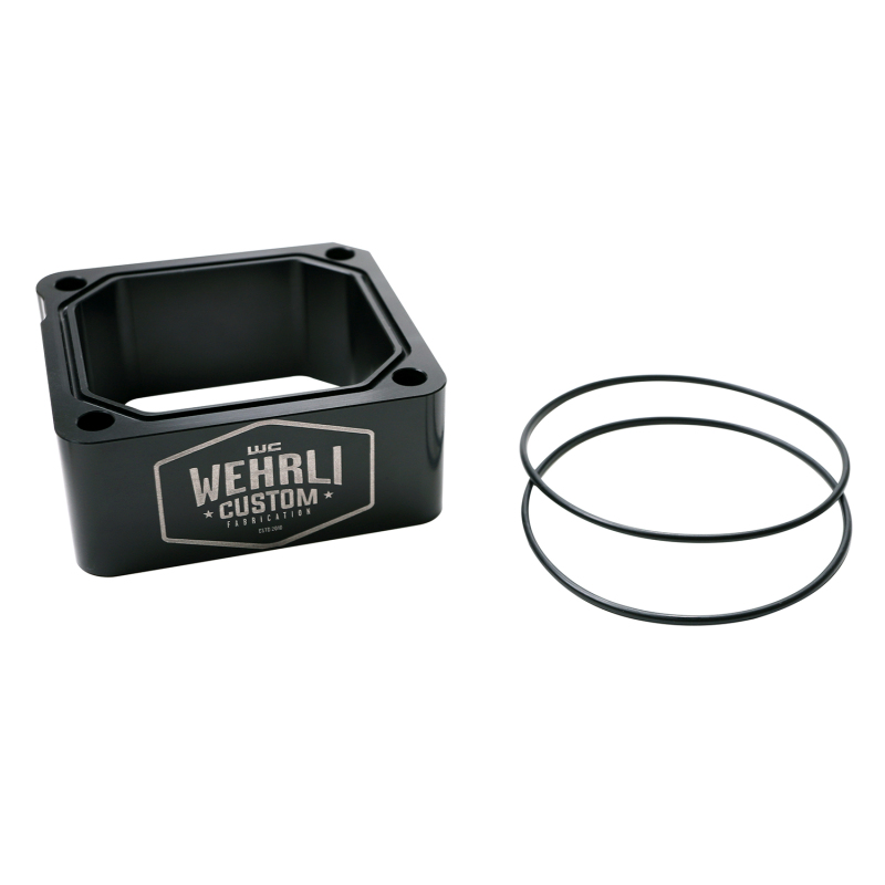 Wehrli 98.5-07 Dodge 5.9L Cummins Billet Intake Spacer Kit - Black Anodized & Engraved Finish
GrdHtrD 98.5-07 Blk