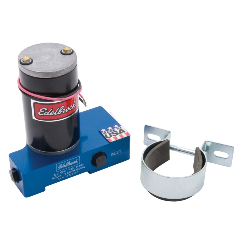 Edelbrock Fuel Pump Electric Quiet-Flo Carbureted 120GPH 3/8In In 3/8In Out 120 GPH Blue thumbnail 3