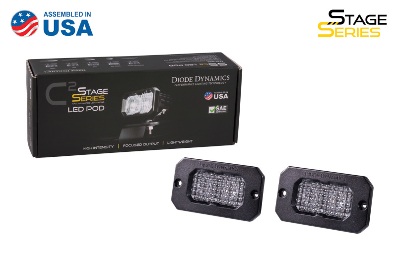 Diode Dynamics Stage Series 2in LED Pod Sport - White Combo Flush RBL (Pair) thumbnail 7