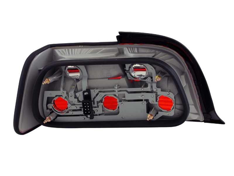 ANZO 1992-1998 BMW 3 Series E36 Coupe/Convertible Taillights Red/Clear thumbnail 8