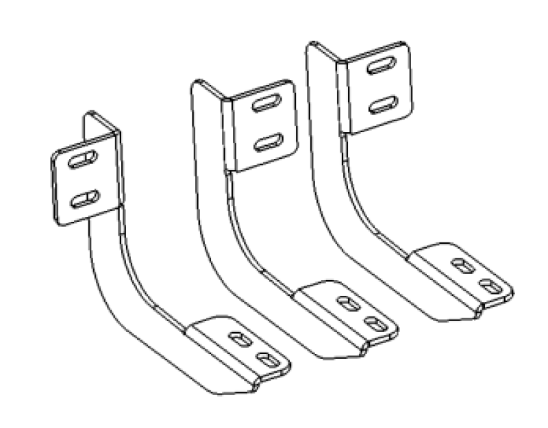 Go Rhino Brackets for V-Series V3, RB10 Slim/RB20 Slim and RB30 Running Boards