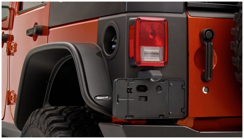 07-18 Jeep Wrangler Trail Armor Rear Corners - Black - Image 6