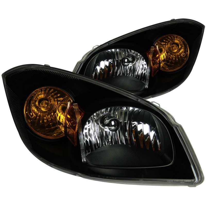 ANZO 2005-2010 Chevrolet Cobalt Crystal Headlights Black thumbnail 4