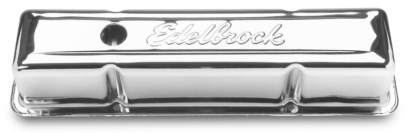 Edelbrock Valve Cover Signature Series Chevrolet 1959-1986 262-400 CI V8 Tall Chrome thumbnail 6