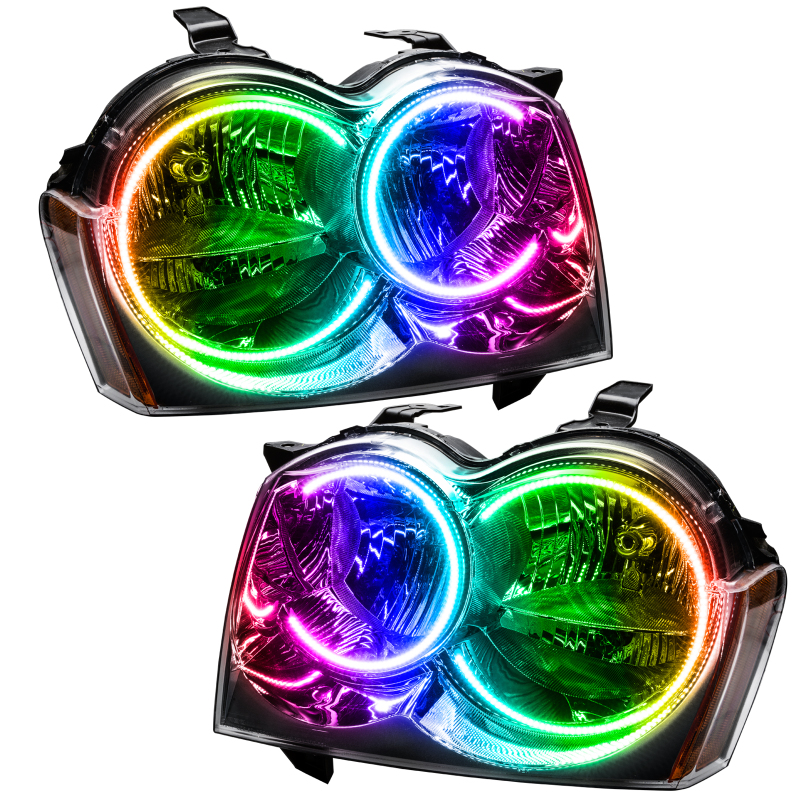 Oracle 05-07 Jeep Grand Cherokee SMD HL (Non-HID) - ColorSHIFT w/ BC1 Controller thumbnail 4