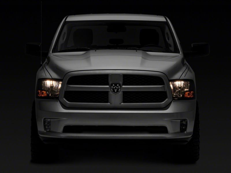 Raxiom 09-18 Dodge RAM 1500 Axial OEM Rep Headlights w/ Single Bulb- Chrome Housing (Smoked Lens) thumbnail 7