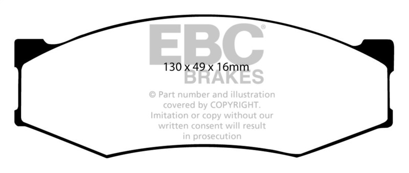 EBC Stage 13 Kits Yellowstuff Brake Pads and RK Rotors for 1984-1985 300ZX, 1985 MAXIMA - S13KF2180 Disc Pad Rotor Kit thumbnail 5