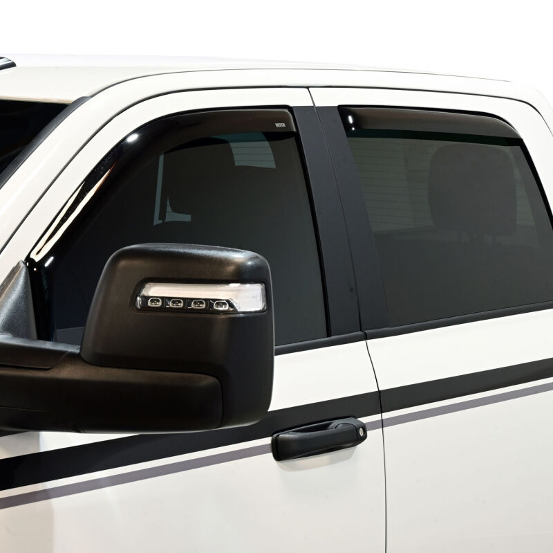 Westin 2009-2018 Dodge/Ram Crew Cab/Mega Cab In-Channel Wind Deflector 4pc - Smoke thumbnail 9