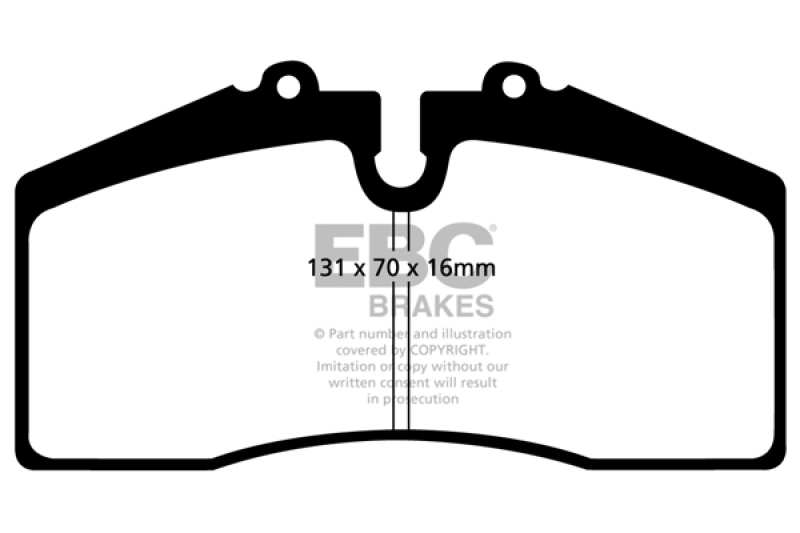 EBC 05+ Ford Saleen Mustang Brembo front calipers Yellowstuff Front Brake Pads thumbnail 5