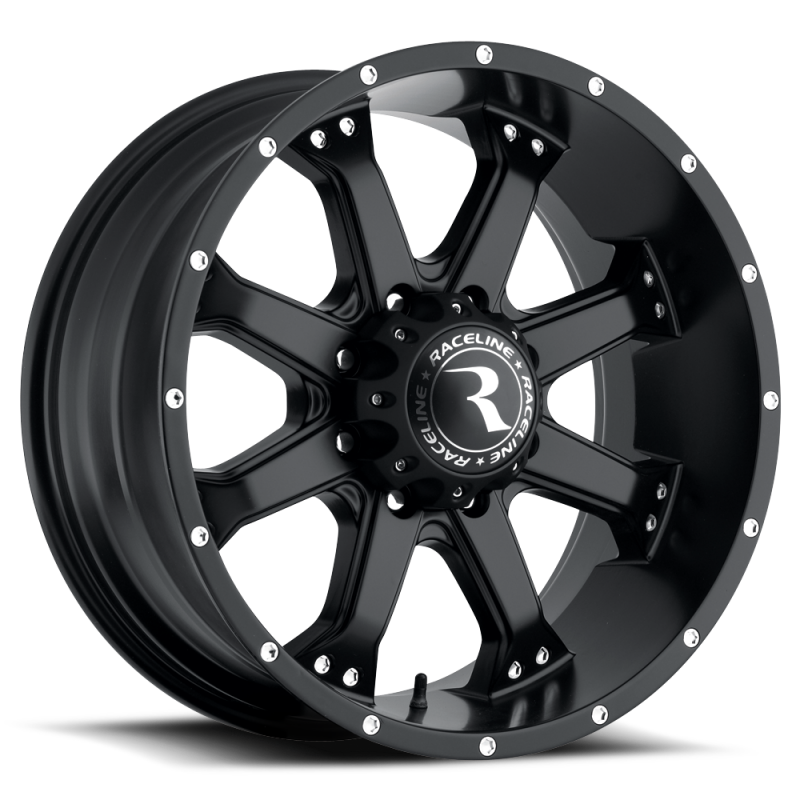 Raceline 991B Assault 17x9in / 8x165.1 BP / 18mm Offset / 125.2mm Bore - Satin Black Wheel thumbnail 2