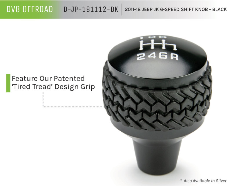 2011-2018 Jeep JK 6-Speed Shift Knob Black - Image 9