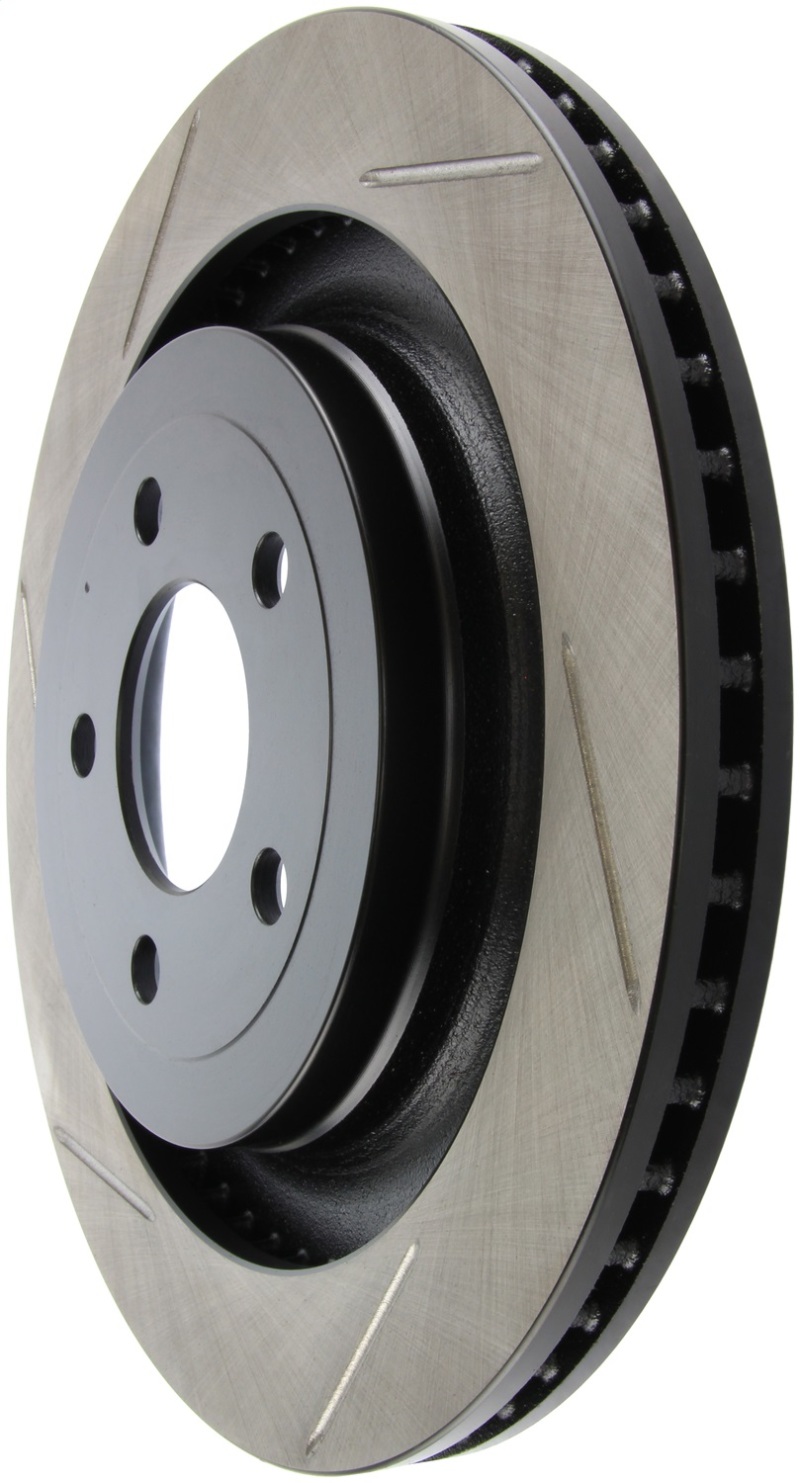StopTech 2015 Ford Mustang GT w/ Brembo Brakes Right Rear Slotted Brake Rotor thumbnail 5