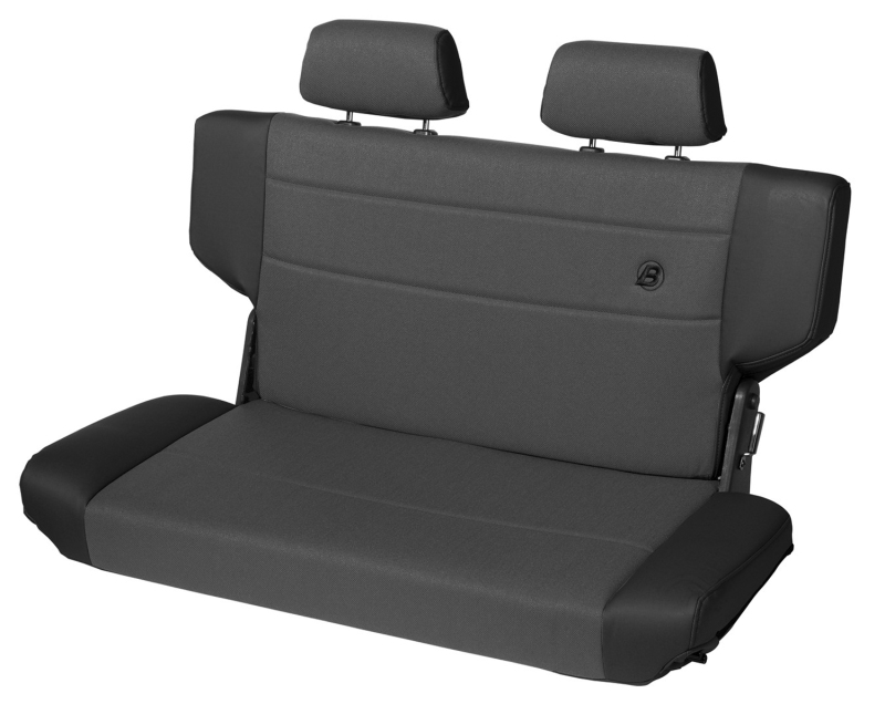 Bestop N-Tumble Seat - 97-06 Jeep Wrangler TJ Rear Trailmax Fold (Center Fabric Insert Black Denim)
Fold-N-Tumble Seat