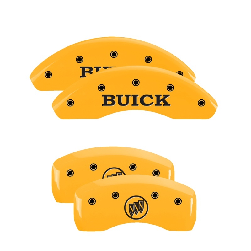 MGP 4 Caliper Covers Engraved Front & Rear MGP Yellow finish black ch thumbnail 4