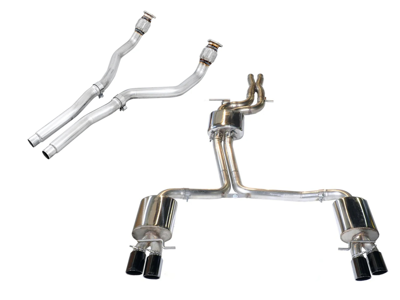 AWE Tuning B8 / B8.5 S5 Cabrio Touring Edition Exhaust - Non-Resonated - Diamond Black Tips