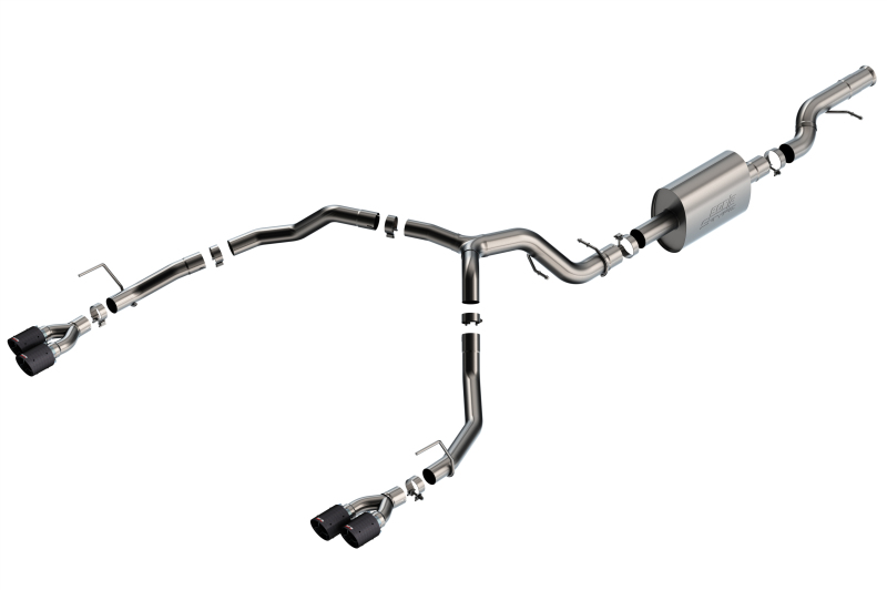 Borla 21-22 Chevrolet Tahoe 6.2L V8 2/4WD 4DR T-304 SS S-Type Cat-Back Exhaust w/ Carbon Fiber Tips thumbnail 2