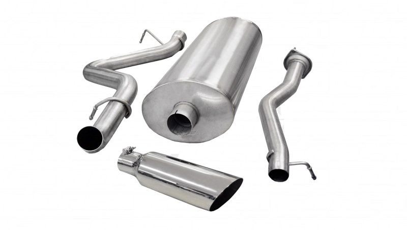 Corsa 2007-2010 Chevrolet Silverado Crew Cab/Std. Bed 2500 6.0L V8 Polished Sport Cat-Back Exhaust thumbnail 6