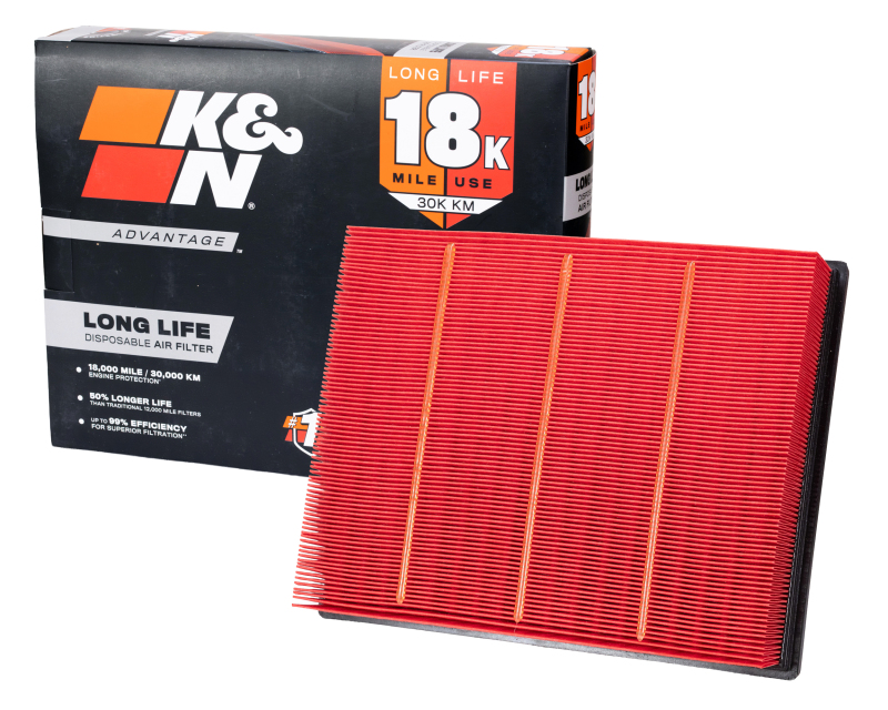 K&N Advantage Air Filter 18K Miles Cadillac 02-09 Chevrolet/GMC P/U 99-09 thumbnail 3