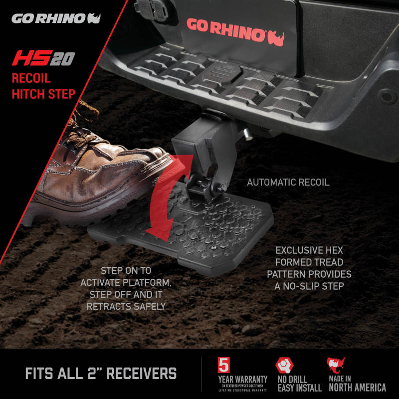 Go Rhino HS-20 Hitch Bumper Step thumbnail 4
