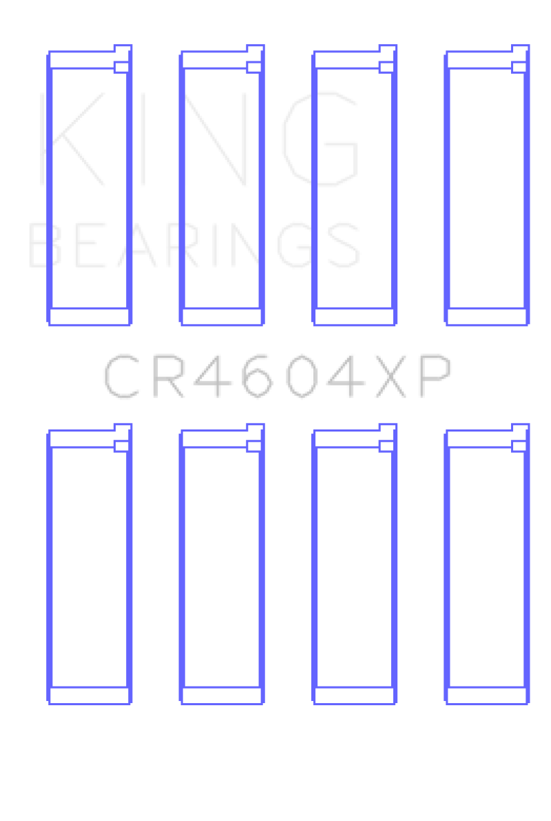 King 07-09 Mazdaspeed 3 L3-VDT MZR DISI (t) Duratec High Performance Rod Bearing Set - Size +0.25mm thumbnail 2