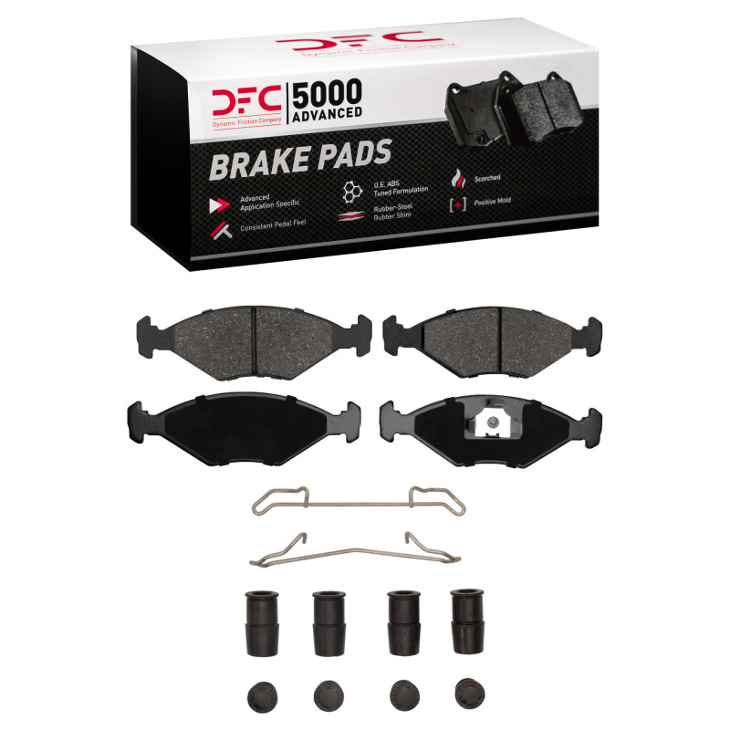 DFC 5000 Advanced Pads - Semi-Metallic and Hardware Kit