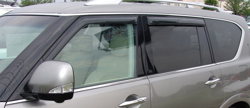 AVS 11-13 Infiniti QX56 Ventvisor Outside Mount Window Deflectors 4pc - Smoke thumbnail 2