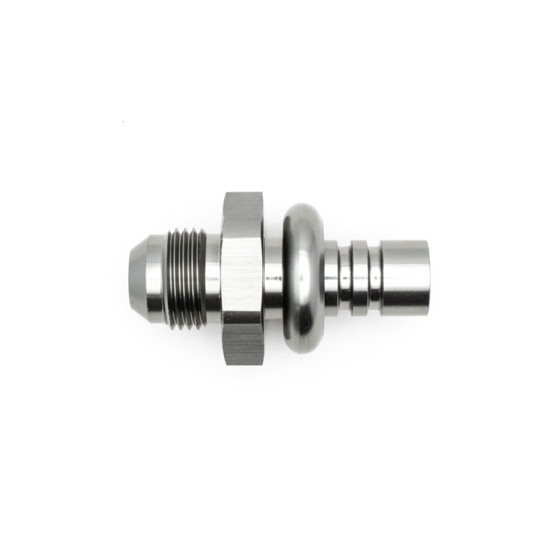 DeatschWerks 8AN Male Flare to 1/2in Ford Male EFI Quick Connect Adapter - Anodized Matte Black thumbnail 2