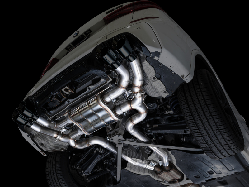 AWE Tuning 20-25 BMW X3 M/M Comp (F97) AWD SwitchPath Axle-Back Exhaust - Diamond Black Tips thumbnail 8