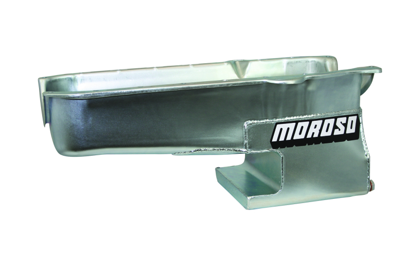 Moroso 86-Up Chevrolet Small Block (w/1 Piece Rear Main Seal) Wet Sump 6qt 9in Steel Oil Pan - Black thumbnail 6