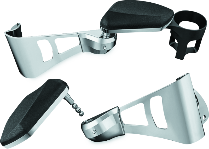 Kuryakyn Passenger Armrests 14-Up Touring and Tri Glide Chrome