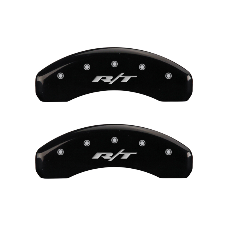 MGP 4 Caliper Covers Engraved Front & Rear RT Black finish silver ch thumbnail 7