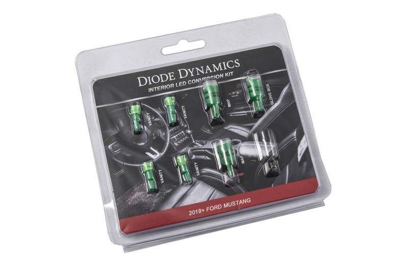 Diode Dynamics Mustang Interior LED Light Kit 18-19 Mustang Stage 1 - Green thumbnail 2
