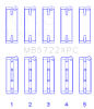 King Engine Bearings 2007+ Mitsubishi 4B11T EVO X Coated Performance Main Bearing Set - Size STD thumbnail 8