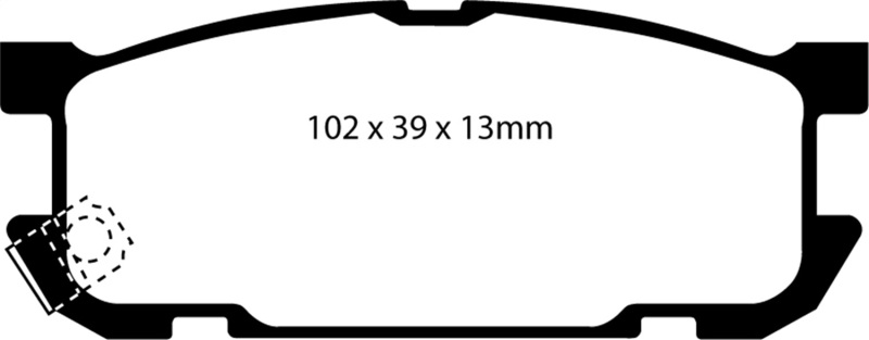 EBC 01-03 Mazda Miata MX5 1.8 (Sports Suspension) Redstuff Rear Brake Pads
