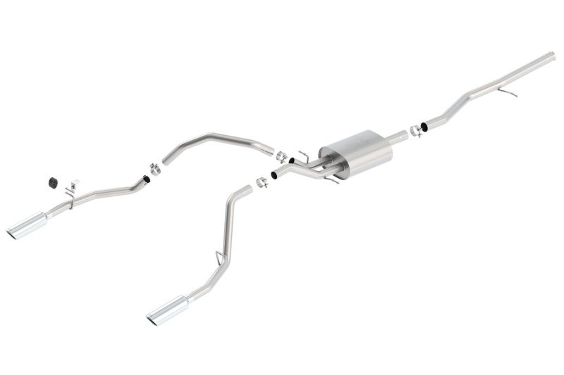 Borla 14 Silv/Sierra 1500 5.3L AT/MT Crew Cab STD Bed ATAK Cat-Back Exhaust thumbnail 6