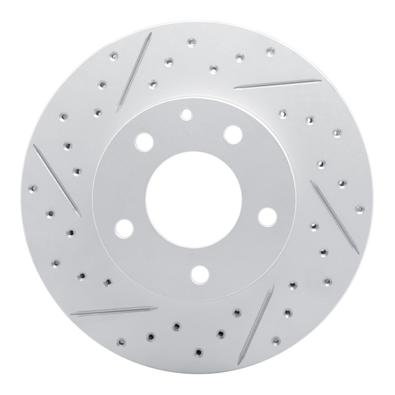 R1 95-06 Mazda MPV Front Left Drilled & Slotted Geo-Carbon Rotor