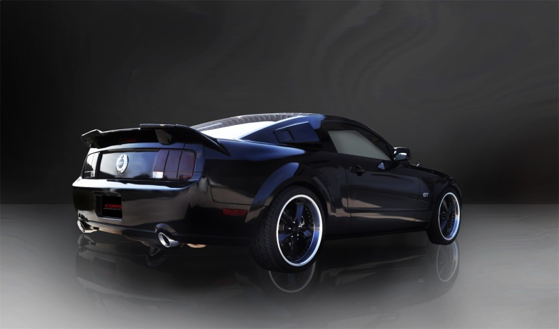 Corsa 2005-2010 Ford Mustang Shelby GT500 5.4L V8 Polished Xtreme Axle-Back Exhaust thumbnail 7