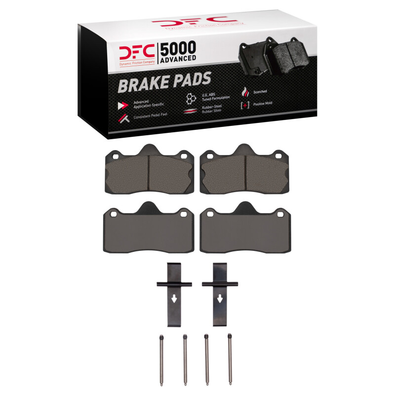 DFC 10-15 Lotus Evora Rear 5000 Advanced Low Metallic Brake Pads and Hardware Kit