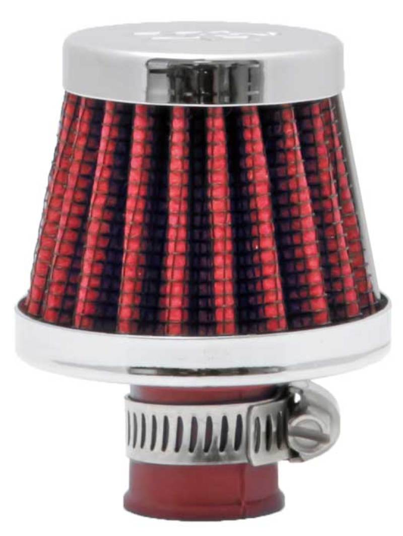 K&N 2in Base OD x .375in Flange ID x 1.75in H Rubber Base Crankcase Vent Filter thumbnail 2