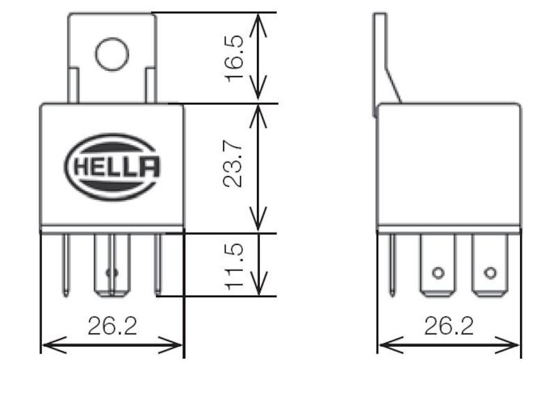 Hella RELAY MINI ISO 5P 12V SPST D87 DIO BKT thumbnail 8