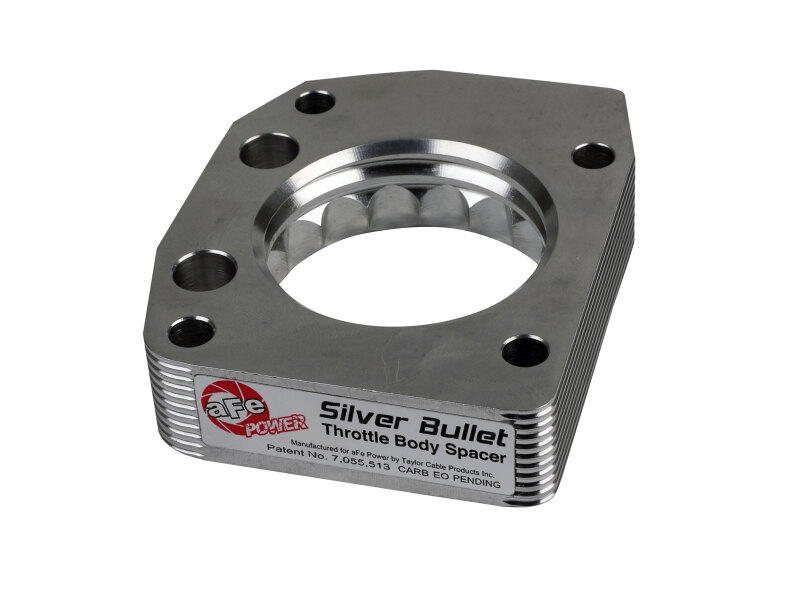 aFe 00-03 Honda S2000 L4 2.0L Silver Bullet Throttle Body Spacer - Silver thumbnail 2