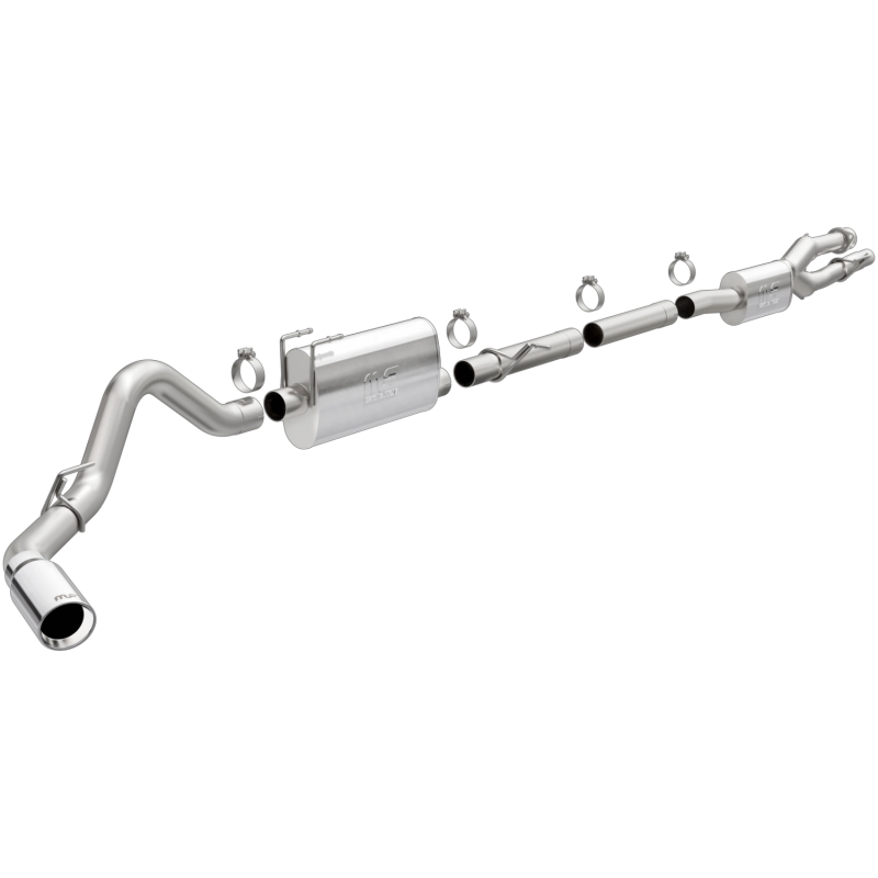 MagnaFlow 2020 Ford F250/F350 3.5in Street Series Cat-Back Exhaust Rear Passenger Exit-Polished Tip thumbnail 2