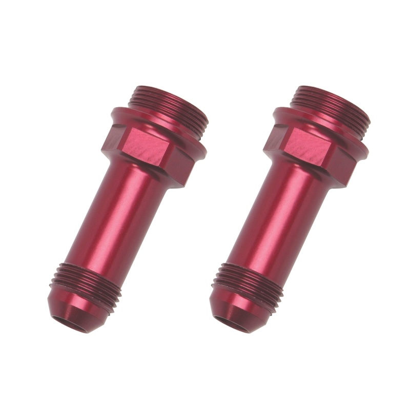 Russell Performance 7/8in -20 x -8 AN Male Flare Extended (2 pcs.) (Red/Blue) thumbnail 6
