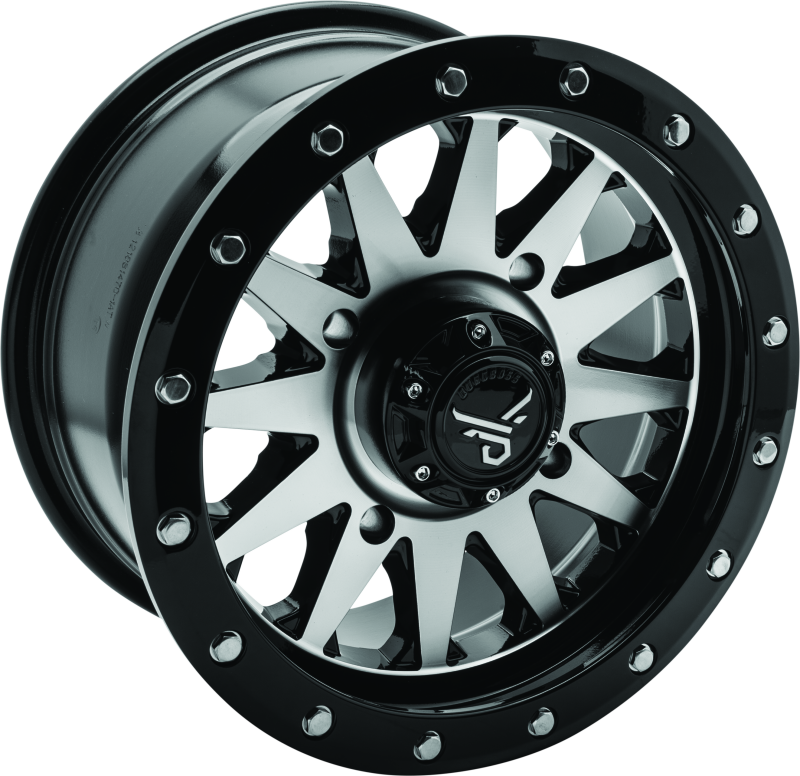 Quadboss Wheels 608554 QuadBoss Wagon 14X7 4+3 4/156 Black Machined thumbnail 5
