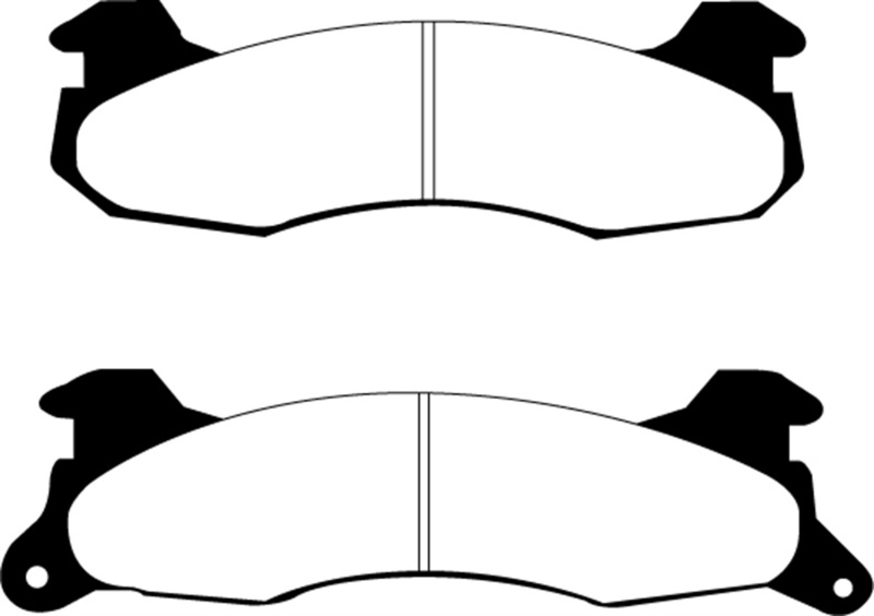 EBC 83-93 Ford Mustang 2.3 (Rear Rotors) Yellowstuff Rear Brake Pads thumbnail 3