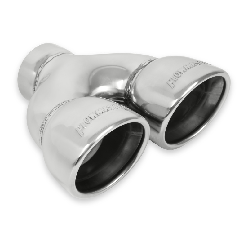 Flowmaster 3.5in. Dual X7.50in.X2.50in. SS Tip Roll thumbnail 3